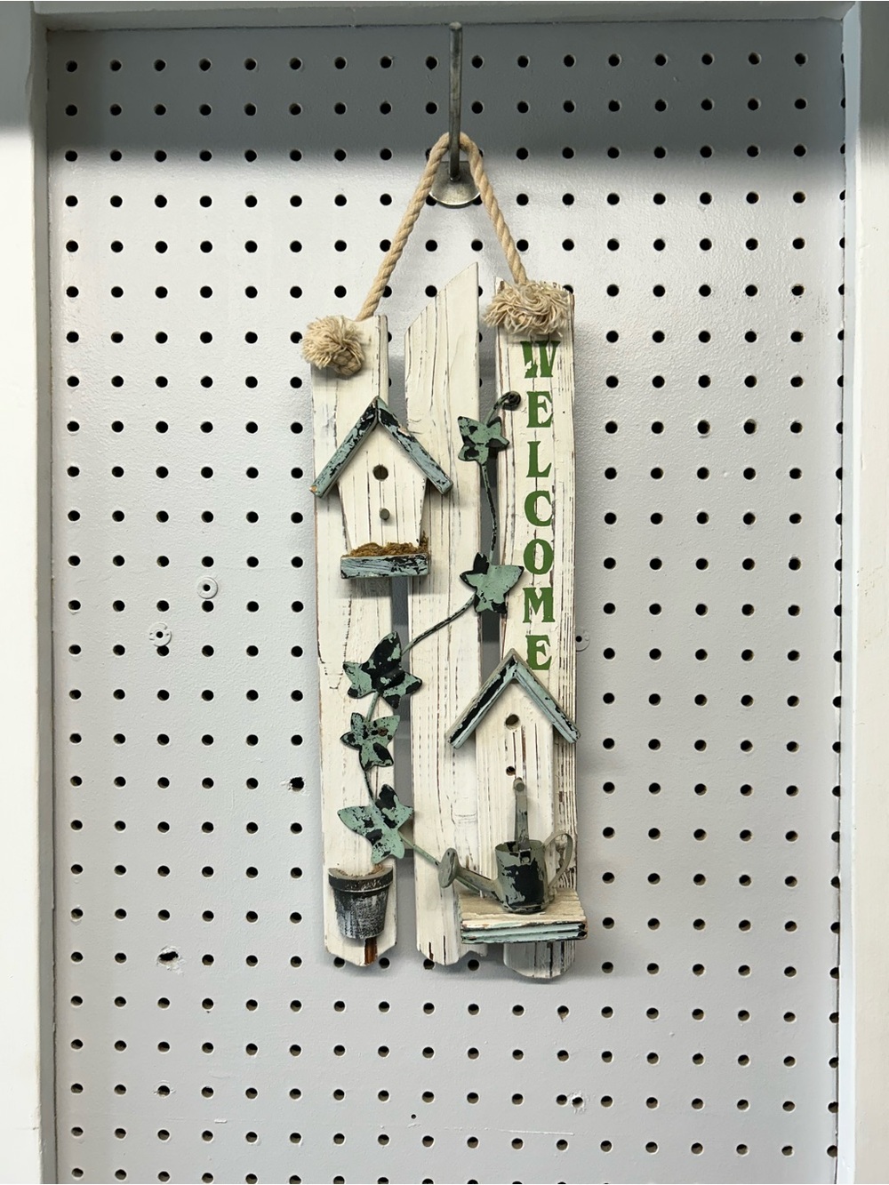 Rustic Welcome Sign Wall Decor 5.5” x 15”